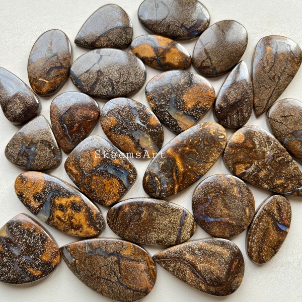 New BOULDER OPAL Cabochon Wholesale Lot By Weight With Different Shapes And Sizes Used For Jewelry Making