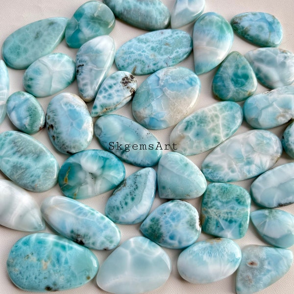 Natural Larimar Whole Price Cabochon Loose Gemstone For Making  Jewelry and pendant