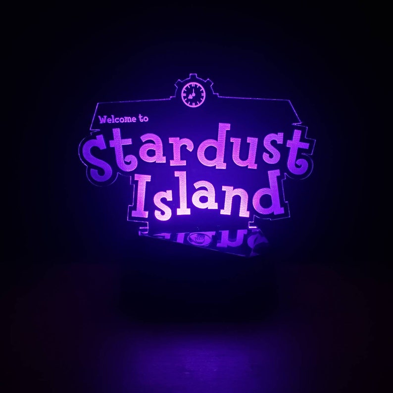 Custom Animal Crossing Island Sign LED Lamp Night Light Leaf | Etsy