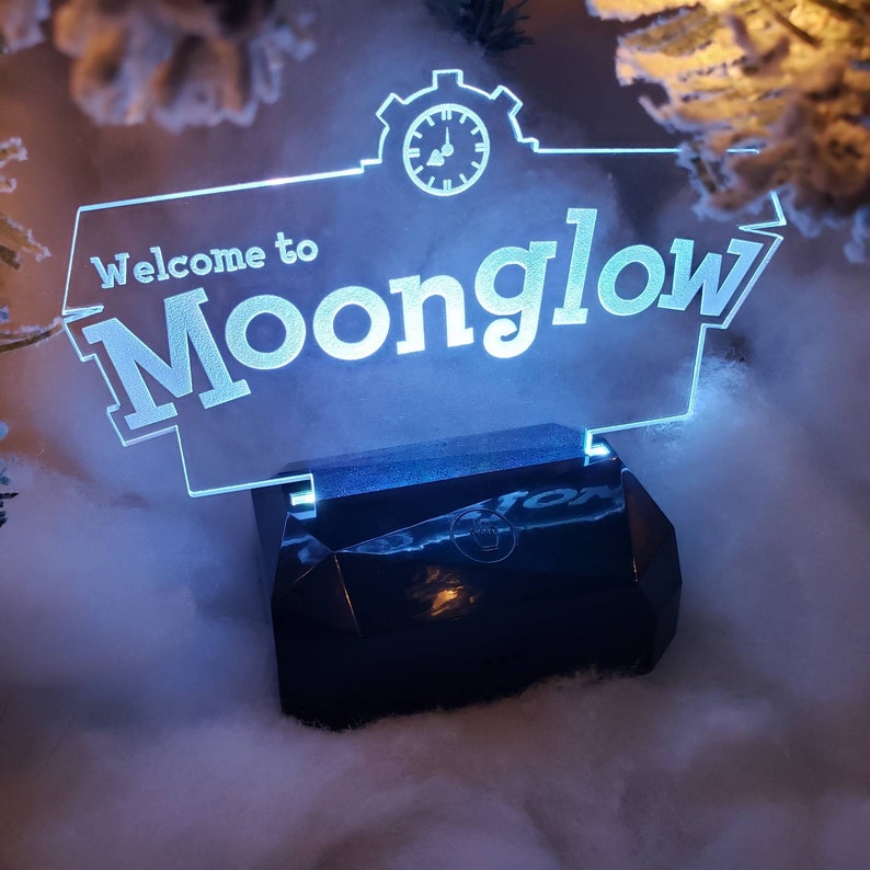 Custom Animal Crossing Island Sign LED Lamp Night Light Leaf | Etsy