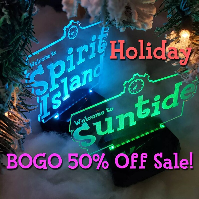 Custom Animal Crossing Island Sign Name LED Lamp Night Light | Etsy