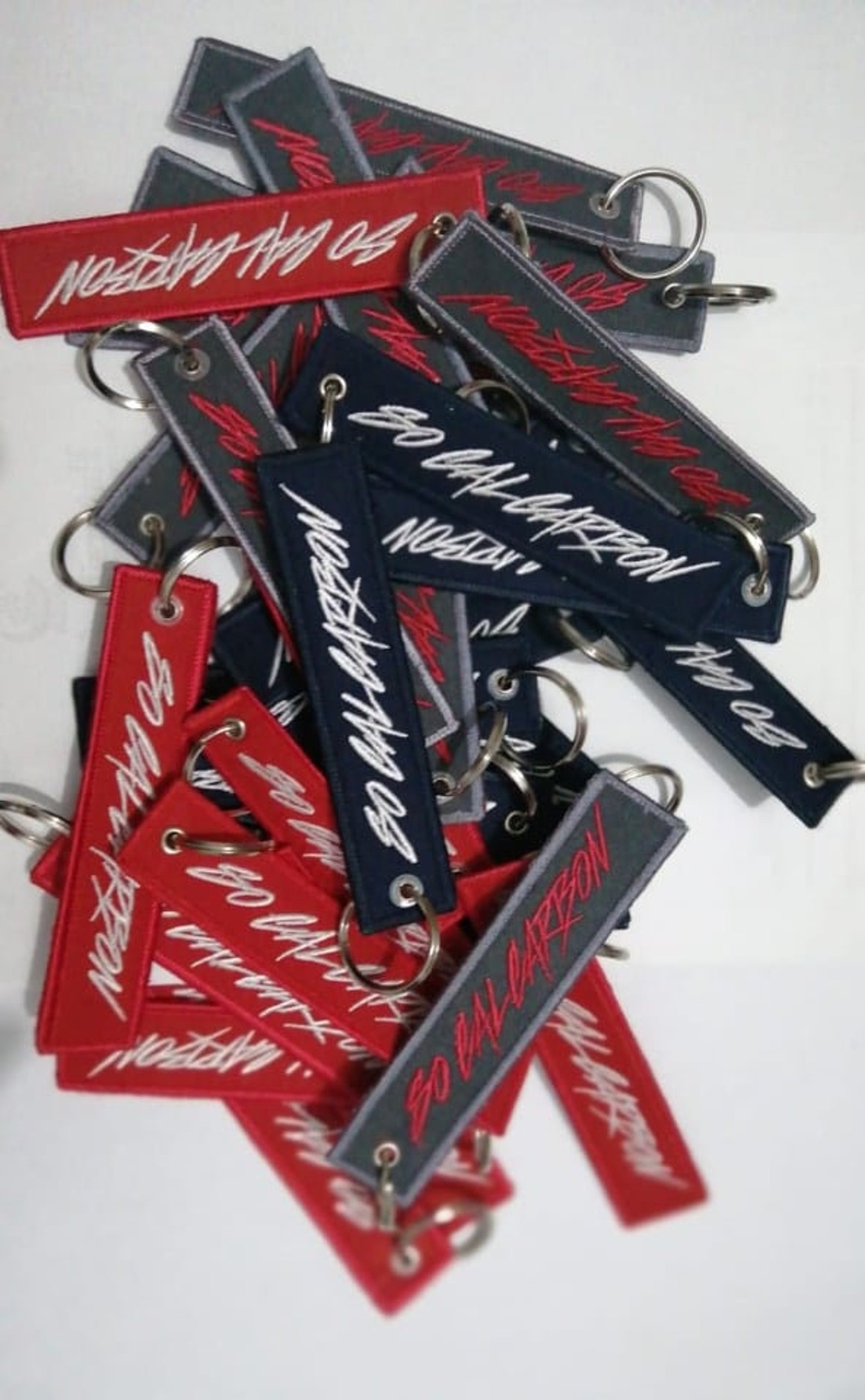 Custom Embroidered Keychains Keychain, Red Tag Flights, Flight Keychain