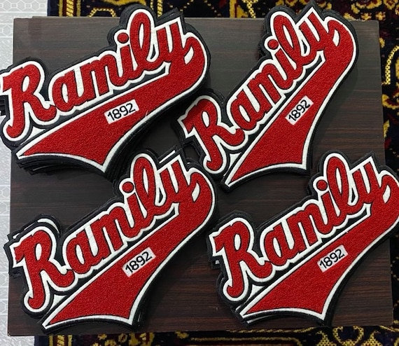 Chenille letters custom sale