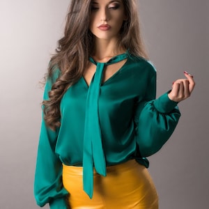 Blusa verde esmeralda Etsy M xico