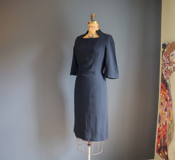 60s Rayon 3/4 Sleeve Sheath by ESTÉVEZ - image 4