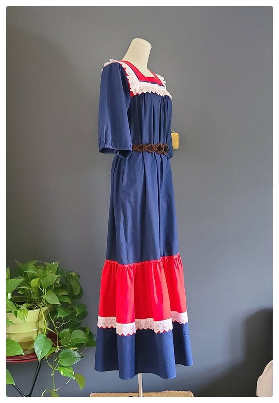 60's Hilda Hawaii Maxi Prairie Mumu Dress