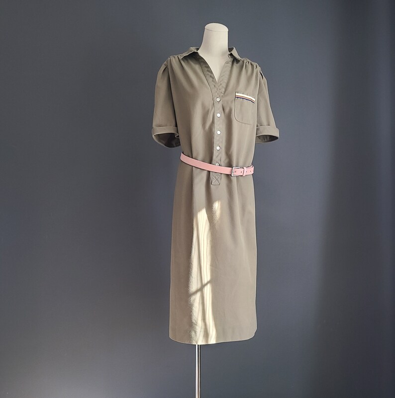 70/'s Schrader Sport Popover Shirt Dress