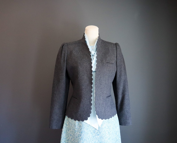 80s Scallop Edge Jacket by Sasson - image 1