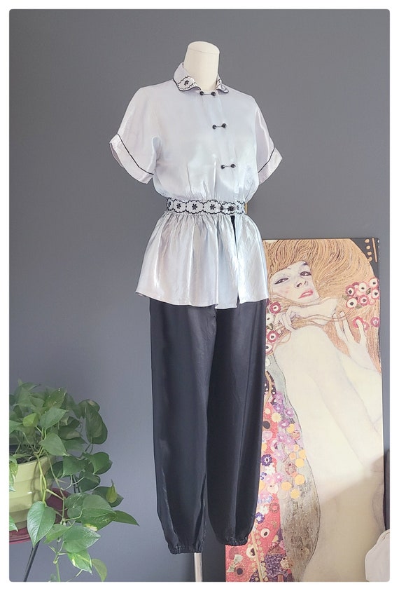 Vintage Satin Loungewear Set