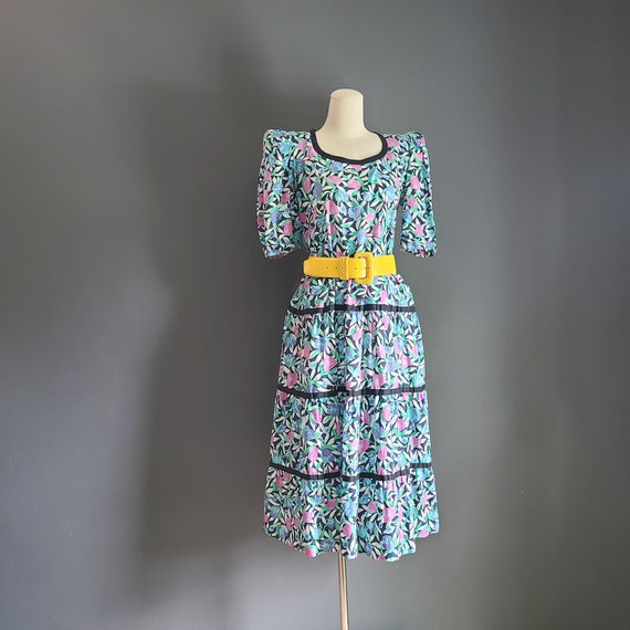 80s Tiered Thai Day Dress by Design by Choisy - image 2