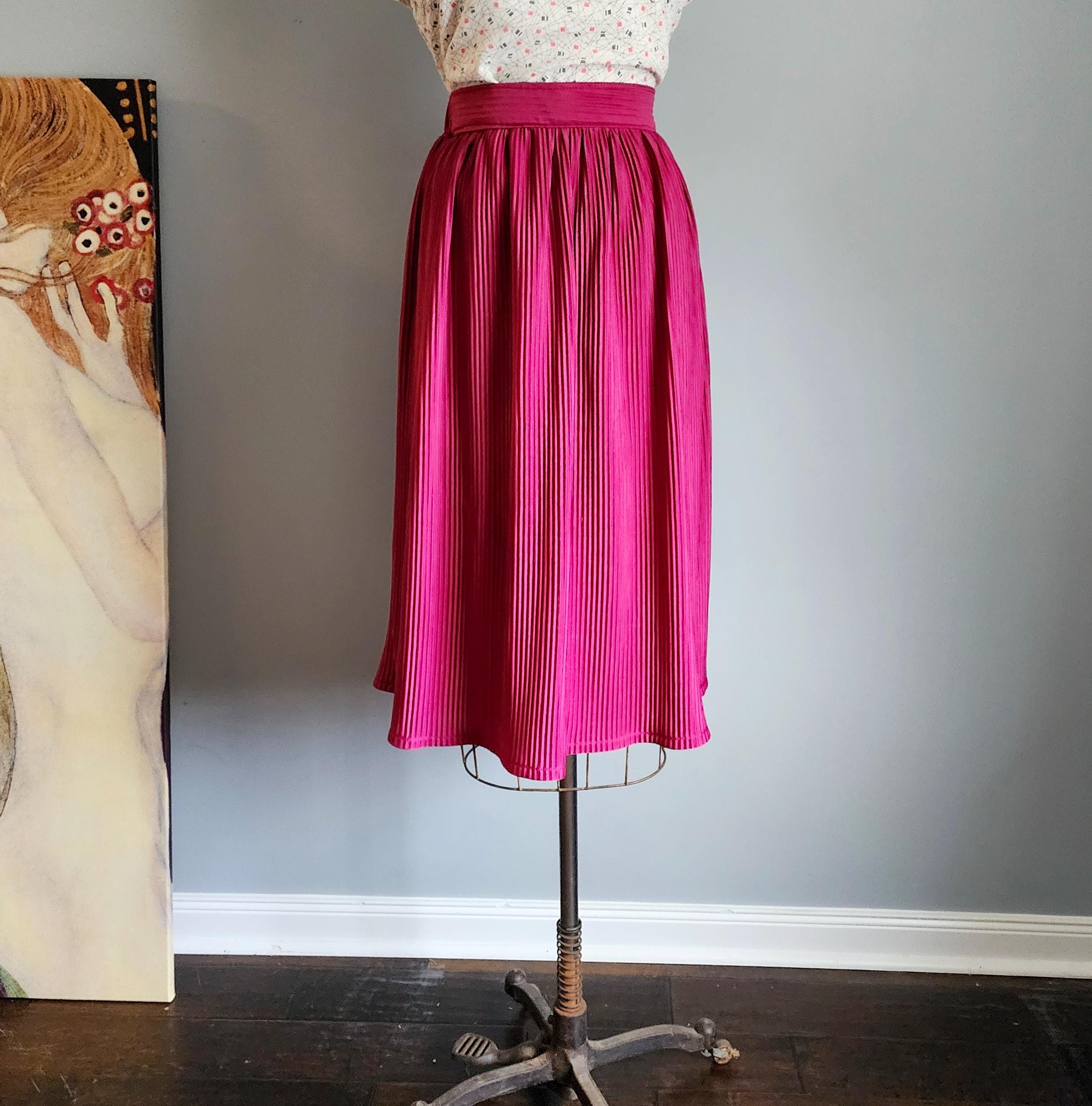 80s pleated midi skirt sale