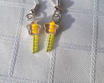 Flower earrings