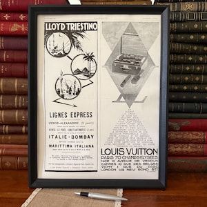 Vintage Louis Vuitton Poster - Etsy