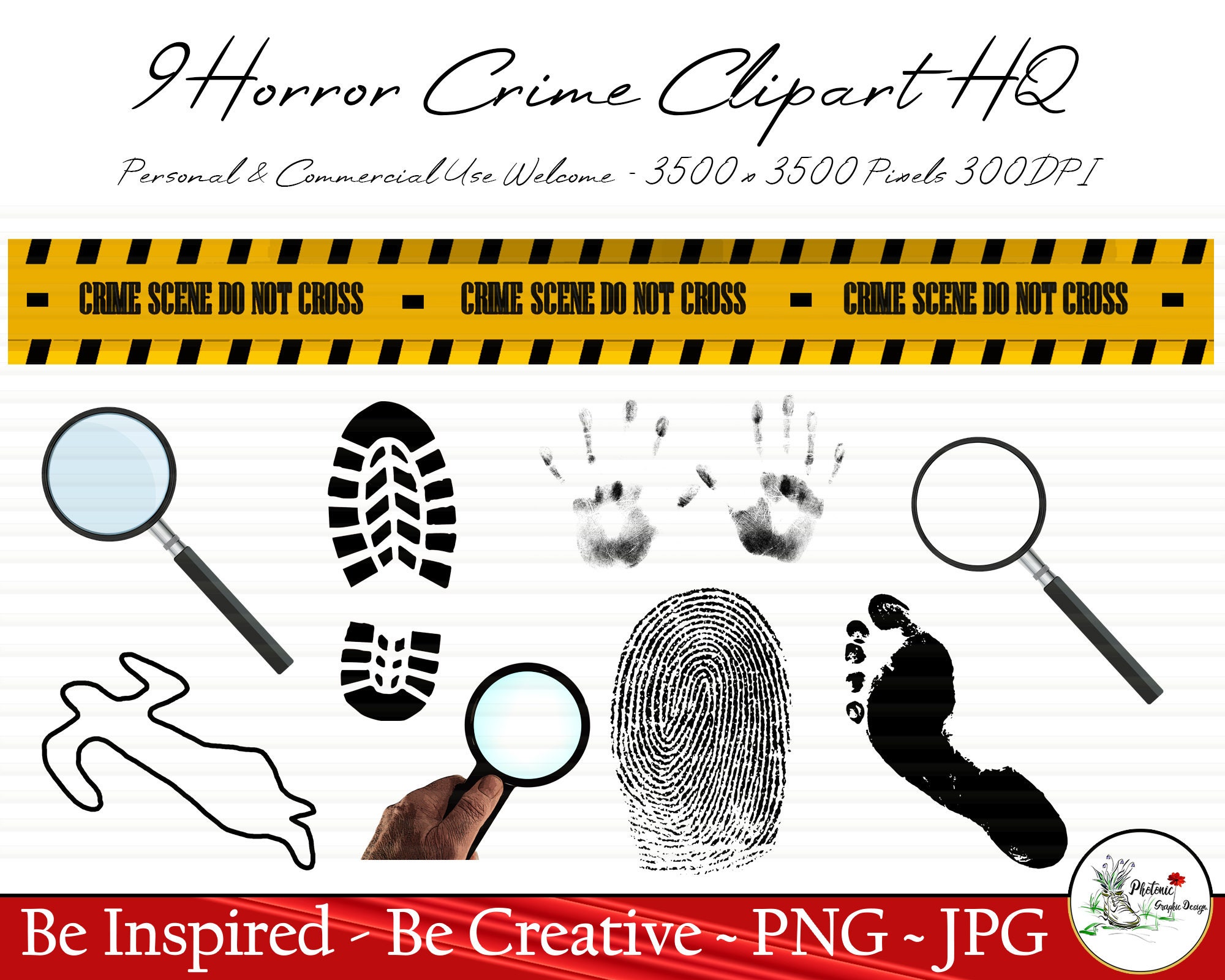 9 Crime Murder Scene Clipart Bundle Detective Police - Etsy