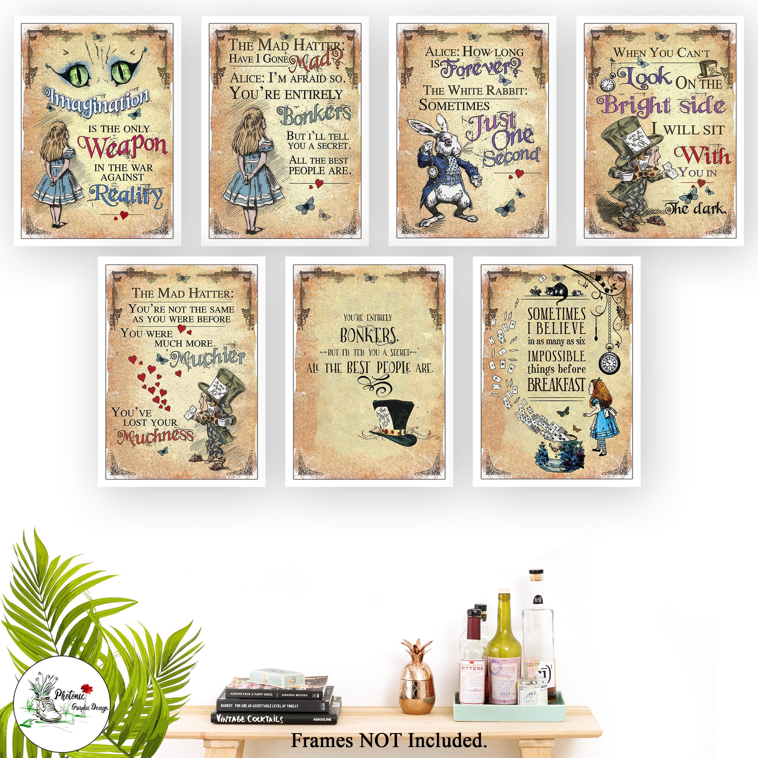 Alice in Wonderland Print for Bedroom living room Nusery | Etsy