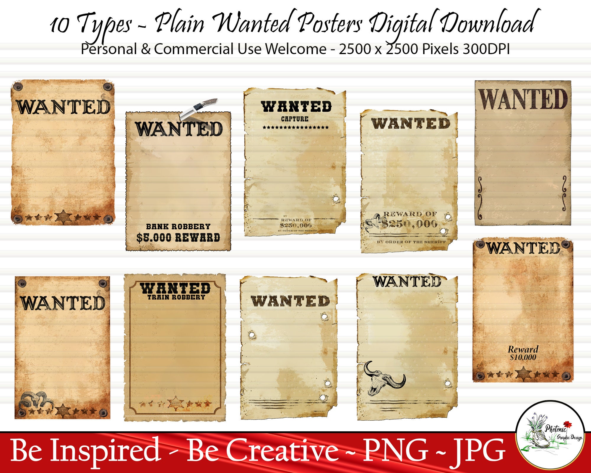 wanted reward poster template