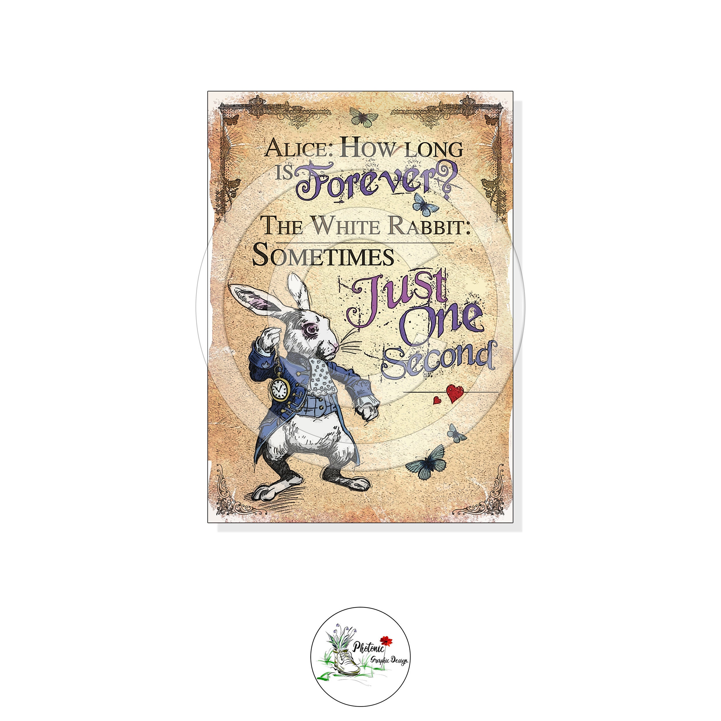 Alice in Wonderland Print for Bedroom living room Nusery | Etsy