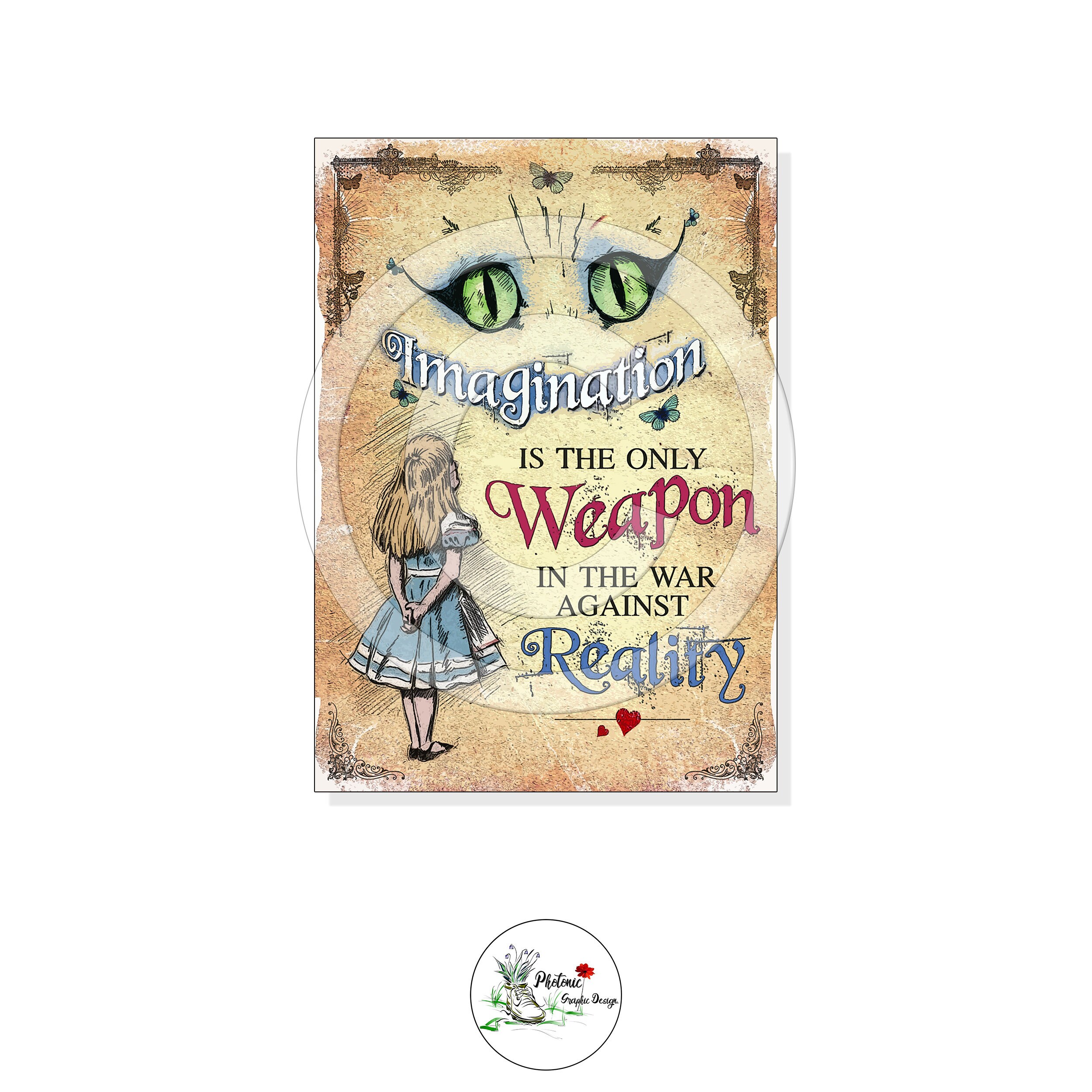 Alice in Wonderland Print for Bedroom living room Nusery | Etsy