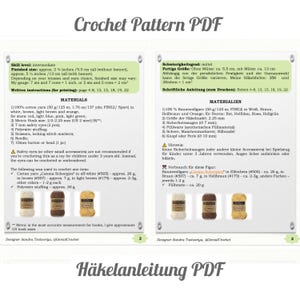 Christmas Crochet Pattern | Snowman Amigurumi with Reindeer Hat | Tutorial in English and German image 3