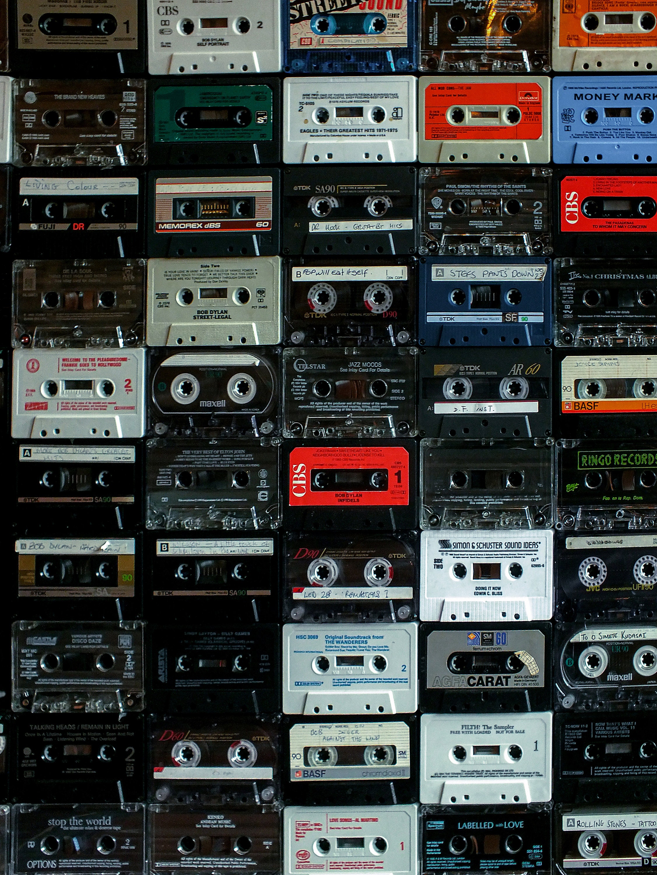 Tapes Music Cassette Retro 70s 80s 90s collage Etsy