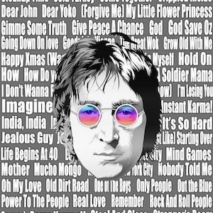 John Lennon The Beatles Artwork, Music, Poster, Print