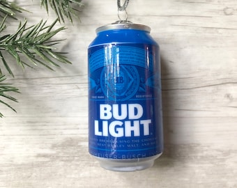 Bud Light Beer Can Christmas Tree Ornament
