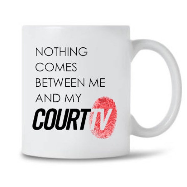 Court TV True Crime Murder Fan Print 11 oz. Ceramic Mug