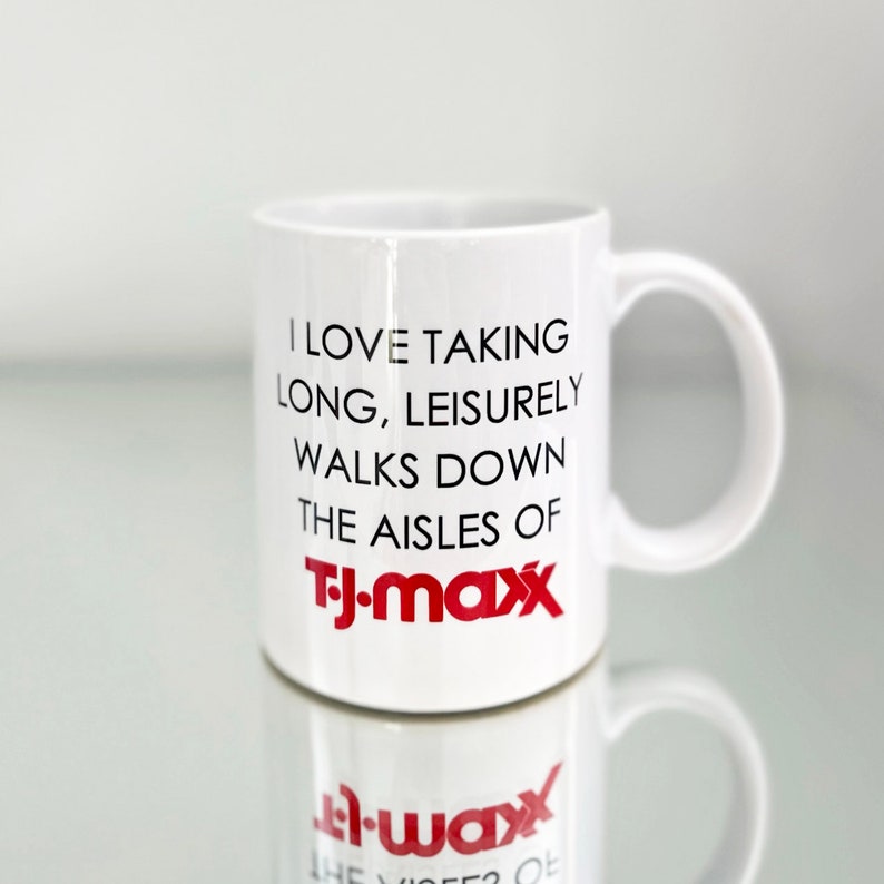 I Love TJ Maxx Logo Ceramic 11 Oz. Coffee Mug Etsy
