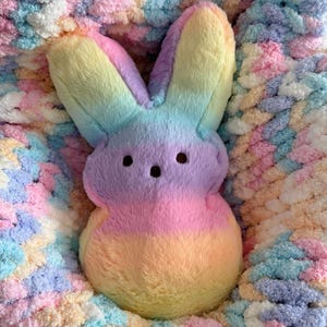 Rainbow Baby Chunky Knit Chenille Blanket, Handmade Nursery Throw, Rainbow Baby Shower Gift, Free Shipping, Made to Order afbeelding 5