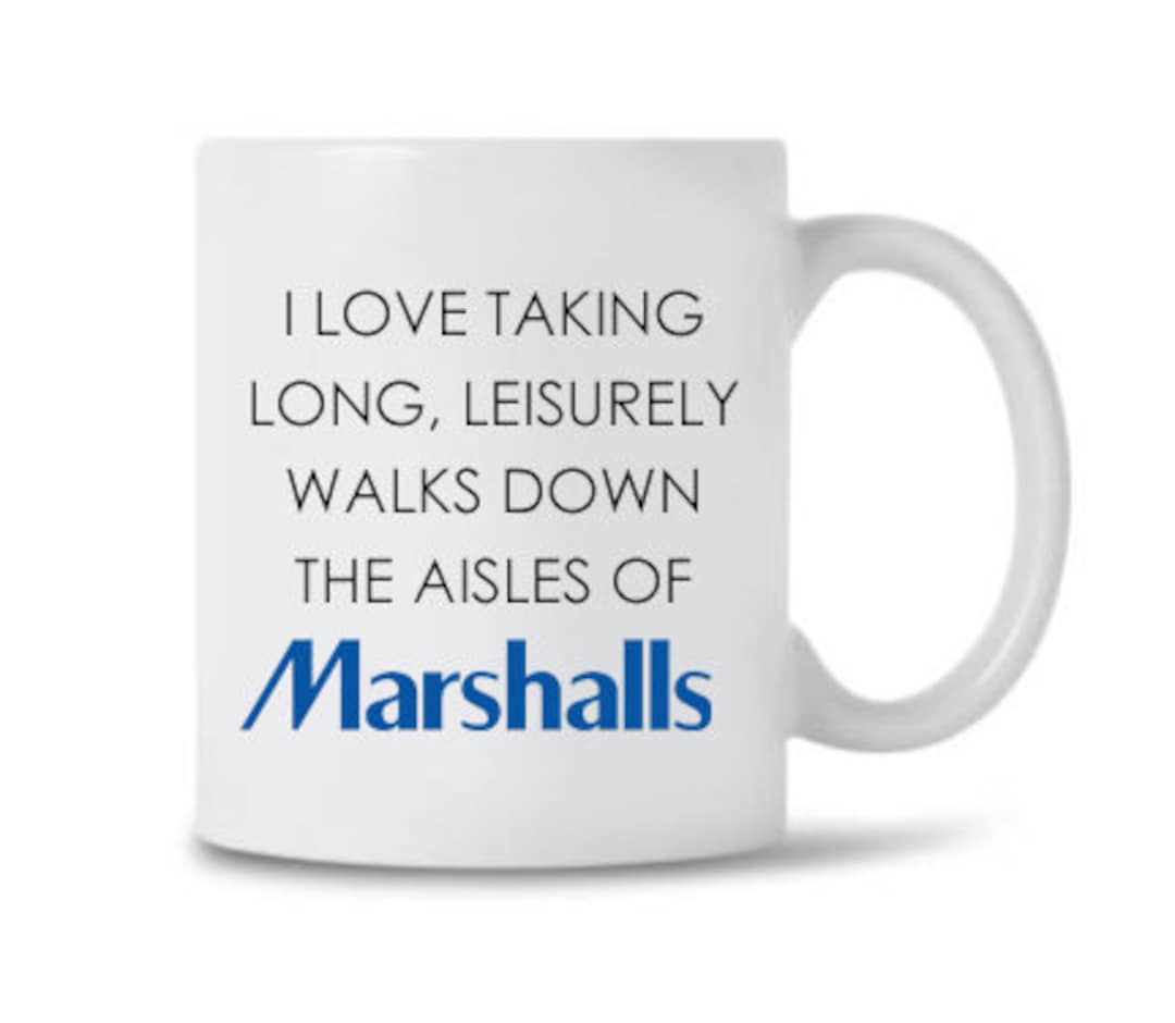 I Love Marshalls Logo Ceramic 11 Oz. Coffee Mug Etsy
