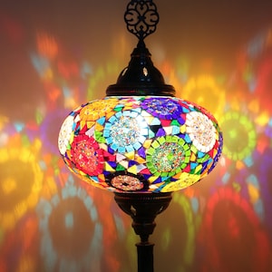 Home decoration - Turkish Mosaic Lamp - Colorful Lamp - Bed Room Lamp - Night Lamp -, Lamps
