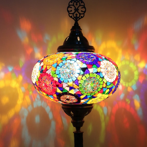 Home decoration - Turkish Mosaic Lamp - Colorful Lamp - Bed Room Lamp - Night Lamp -, Lamps