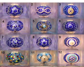 105 color models Turkish mosaic lamp big globe / please write the globe number to your order.