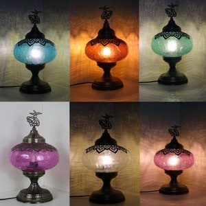 Türkische Martela Mosaik Tischlampe - Wohndekoration - Türkische Tischlampe - Bunte Lampe - Versandkostenfrei - Nachtlampe, Lampen