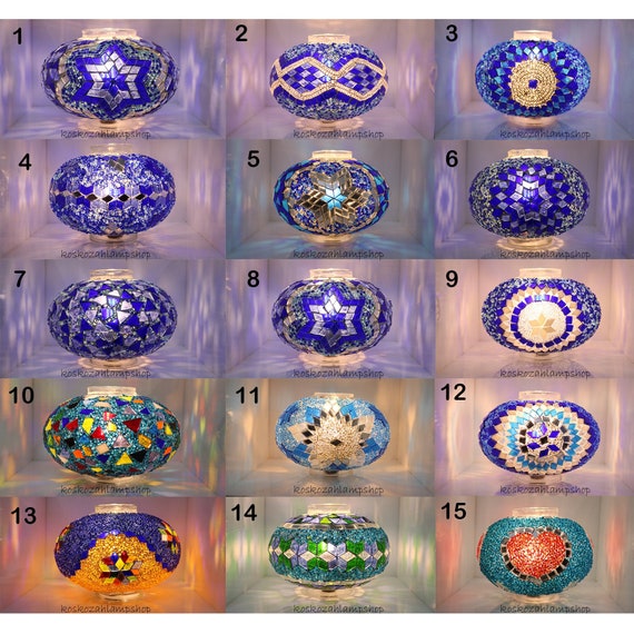 105 Farbmodelle Türkische Mosaik Wandlampe Groß Globus / Bitte Schreiben Sie Die Globusnummer Auf Ihre Bestellung