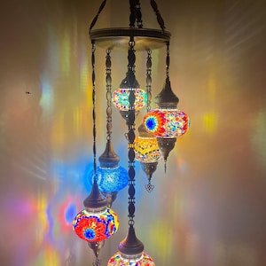 Turkish handmade mosaic lamp chandelier