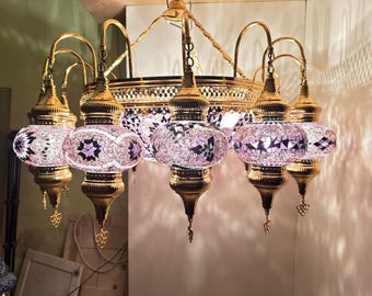 set of 14+1 gold plated chandelier special product