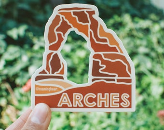 Arches National Park Sticker | Utah National Park Sticker | Delicate Arch Sticker | Utah Sticker | Mighty Five Sticker