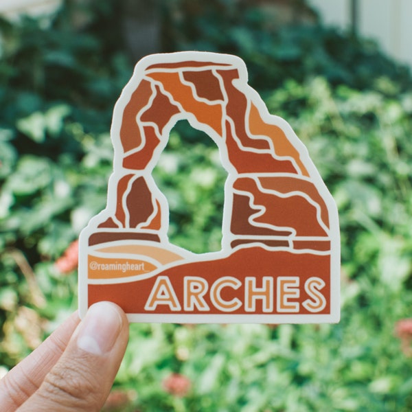 Arches National Park Sticker | Utah National Park Sticker | Delicate Arch Sticker | Utah Sticker | Mighty Five Sticker