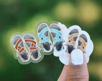 Sandals Sticker | Flip-Flop Sticker | Sandal Sticker | Clear Sticker | Laptop Sticker | Water Bottle Sticker