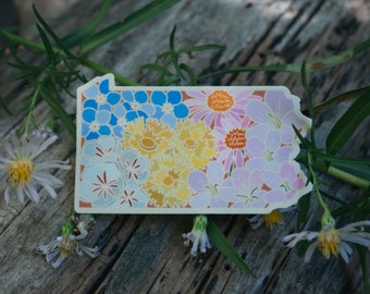 Pennsylvania Wildflower Sticker | Pennsylvania State Floral Sticker | Outdoor Floral Wildflower Sticker | Mountain Laurel Wildflower