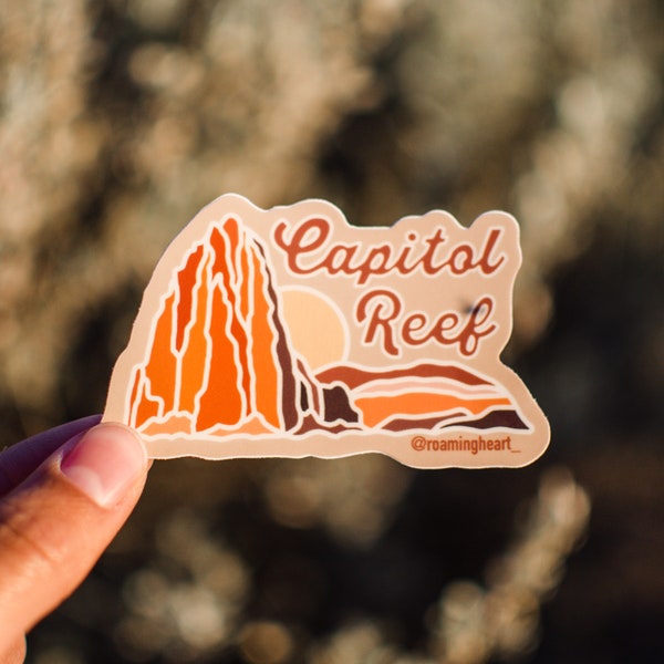 Capitol Reef National Park Sticker | Utah National Park Sticker | Golden Cathedral Sticker