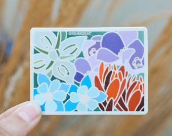 Colorado Wildflower Sticker | Colorado State Floral Sticker | Outdoor Floral Wildflower Sticker