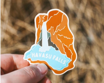 Havasu Falls Sticker | Page Arizona Vinyl Decal | Glen Canyon National Recreation Area | Grand Canyon National Park | Havasupai Lodge