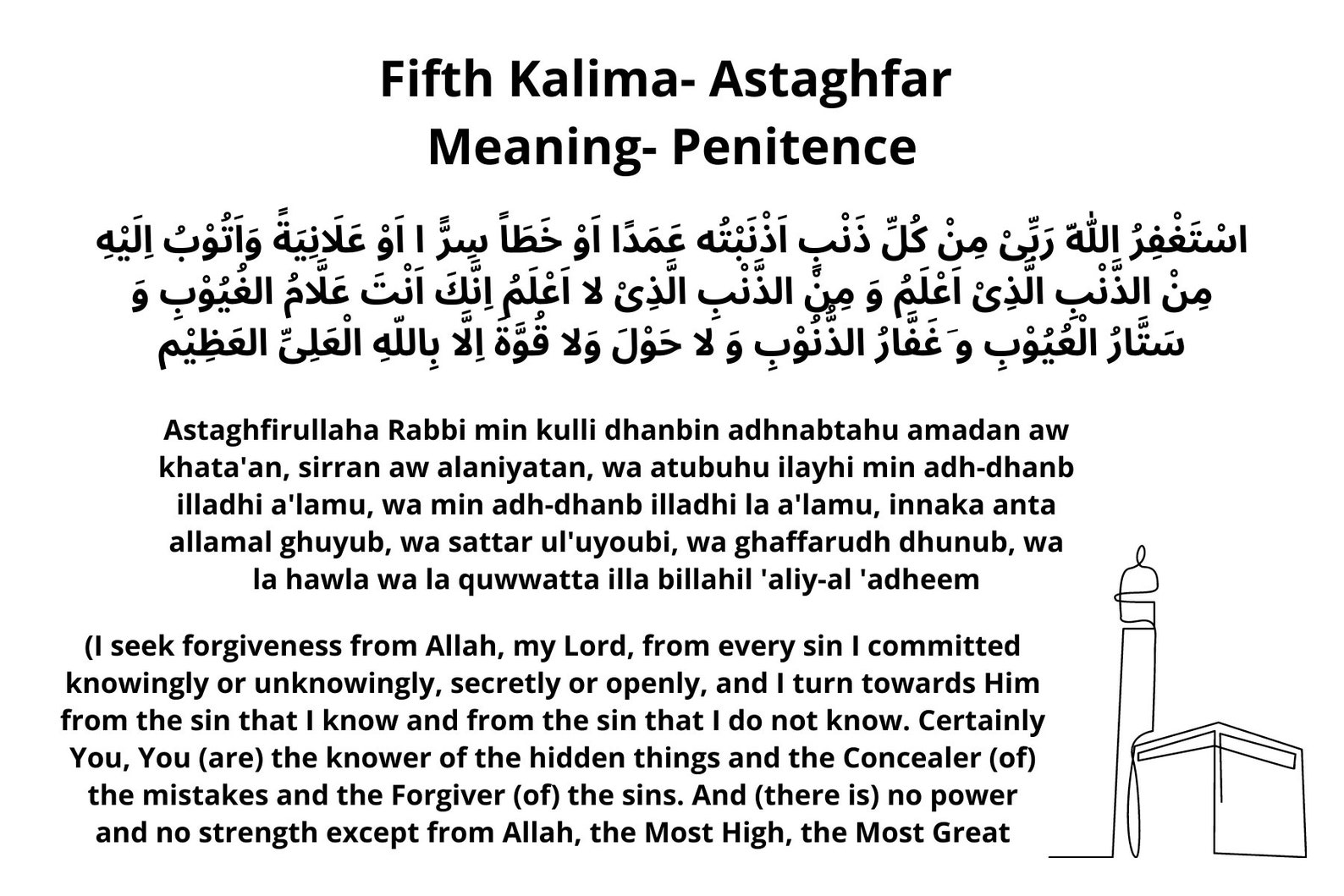 Kalima Cards 6 Kalima Flash Card Ramadan Kids Activity Muslim Kids Kids ...