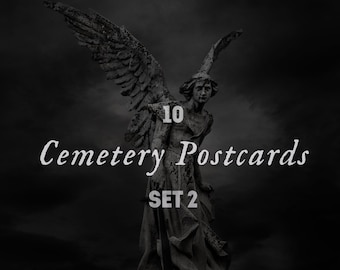 Postkarten-Set No 2 Friedhof Gothic Mystik Cemetery Postcards