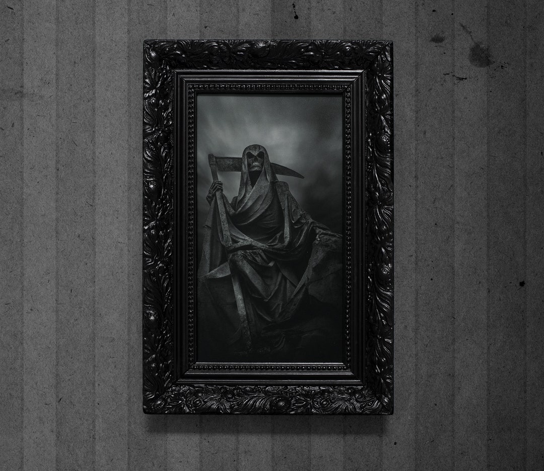 Reaper Gothic Cemetery Frame Death Black Art Friedhof - Etsy