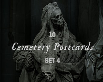 Postkarten-Set No 4 Friedhof Gothic Mystik Cemetery Postcards