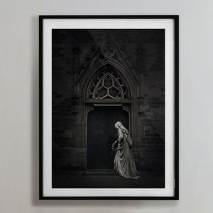 Poster Gothic Kunst Cemetery Dark Deco Friedhof Gothic Lifestyle