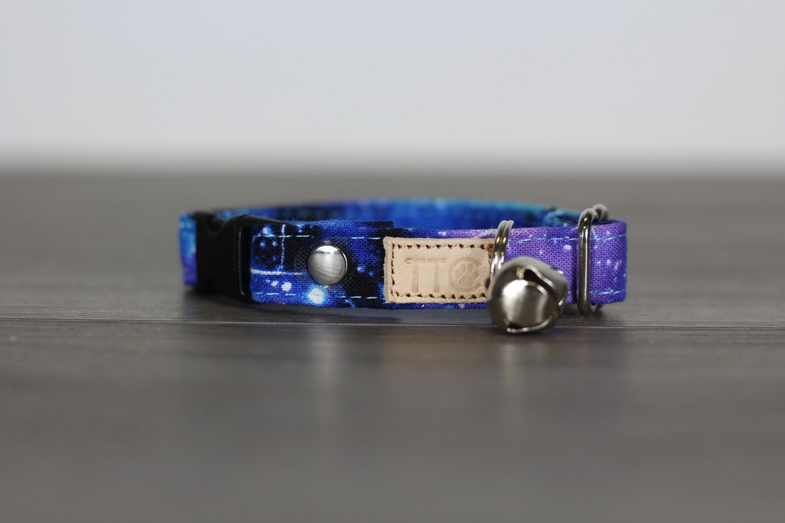 Galaxy cat collar universe cat collars kitten collars Etsy